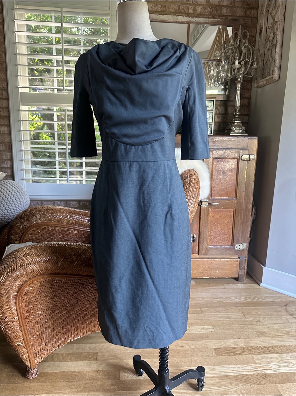 MARLOWE MADE IN TALY LUXURY WOOL DRESS SMALL IT 42